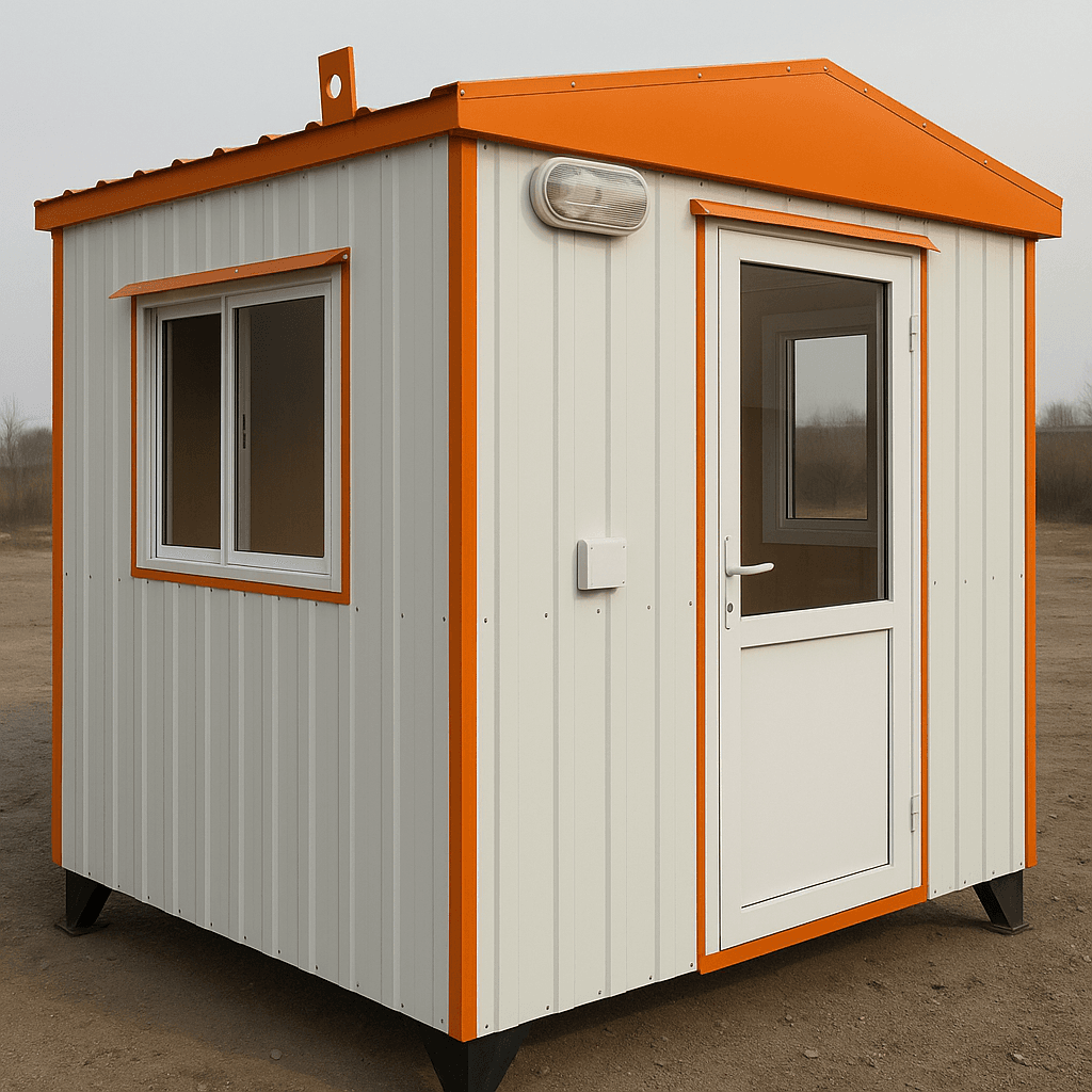 کانکس نگهبانی ساده با ورق گالوانیزه – اجرای سبک و اقتصادی